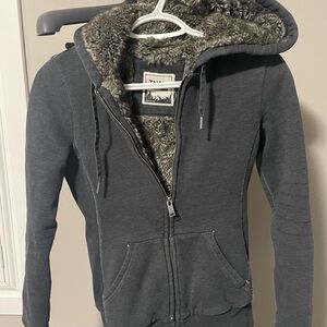 TNA Charcoal Faux Fur Jacket